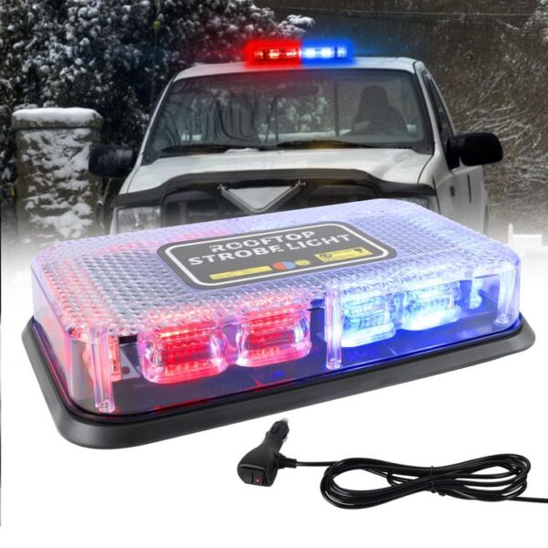 Police Red and Blue Flashers Light For Dashboard With LED - Image 2